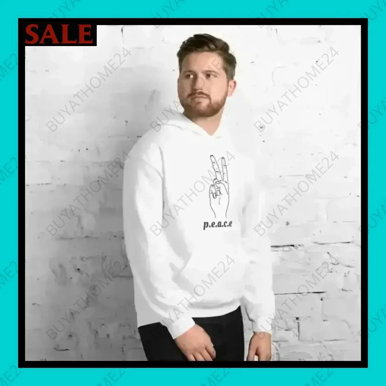 Herren Hoodie S-5XL - BUYATHOME24 - Hoodiedruck - GERMANY - HERRENMODE, Hoodie, YOUR STYLE