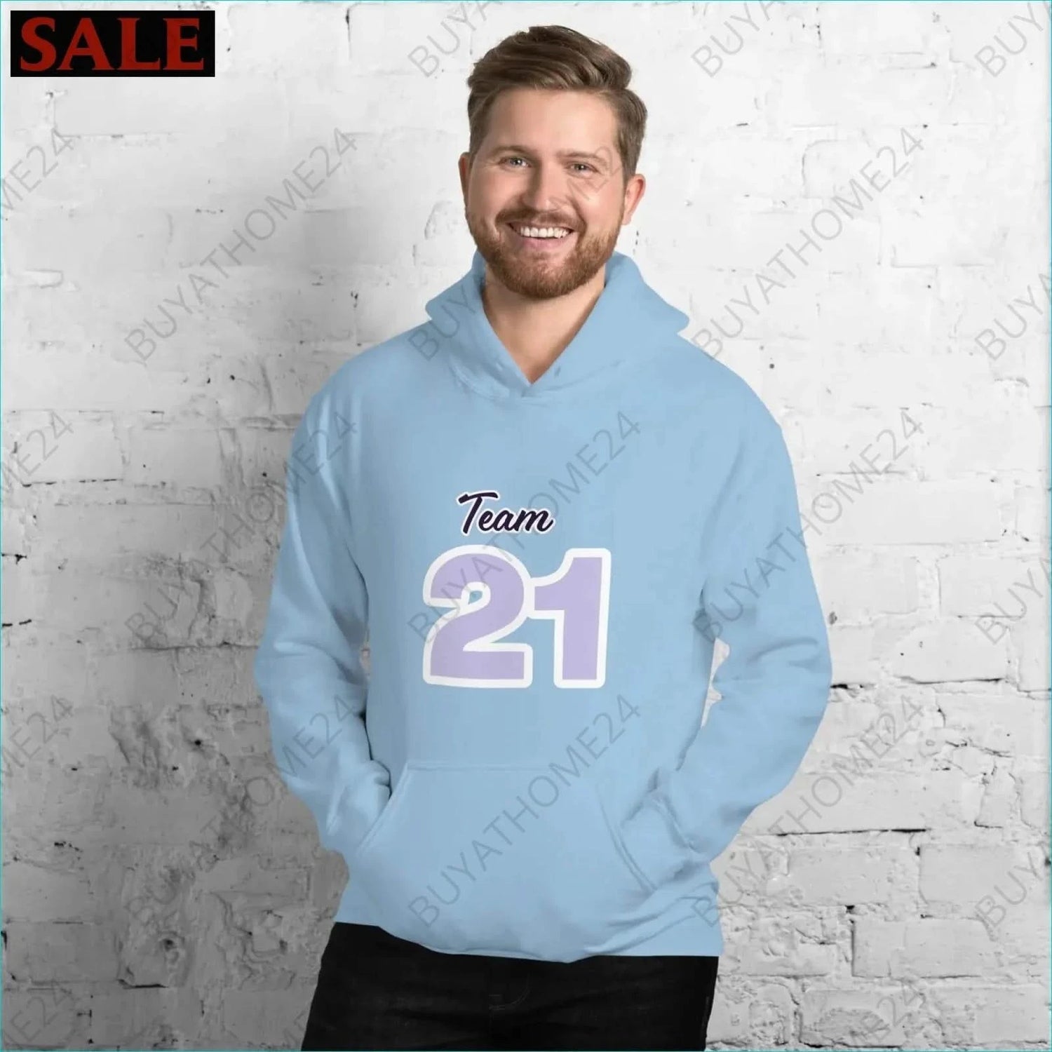 Herren Hoodie S-5XL - BUYATHOME24 - Hoodiedruck - GERMANY - HERRENMODE, Hoodie