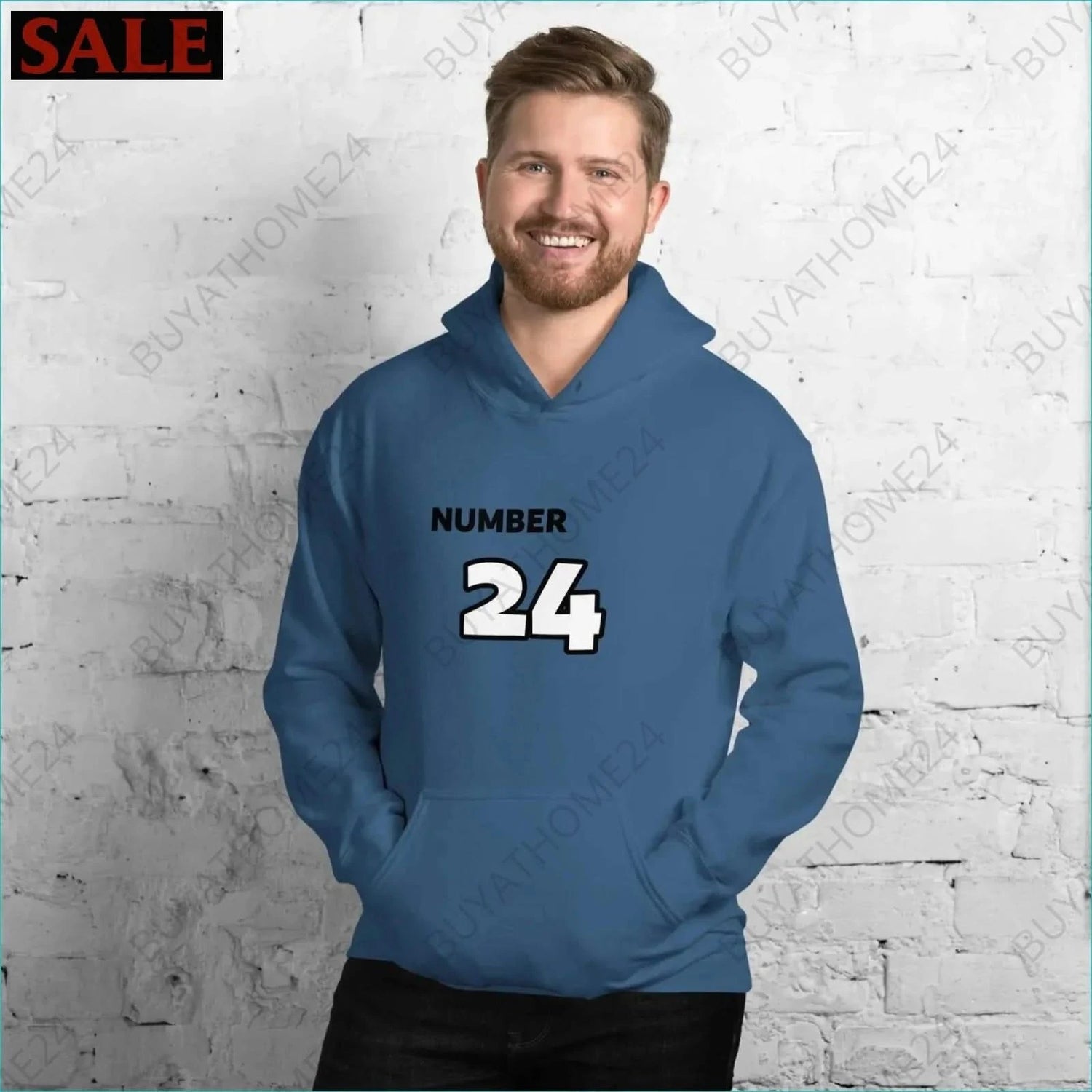 Herren Hoodie S-5XL - BUYATHOME24 - Hoodiedruck - GERMANY - HERRENMODE, Hoodie