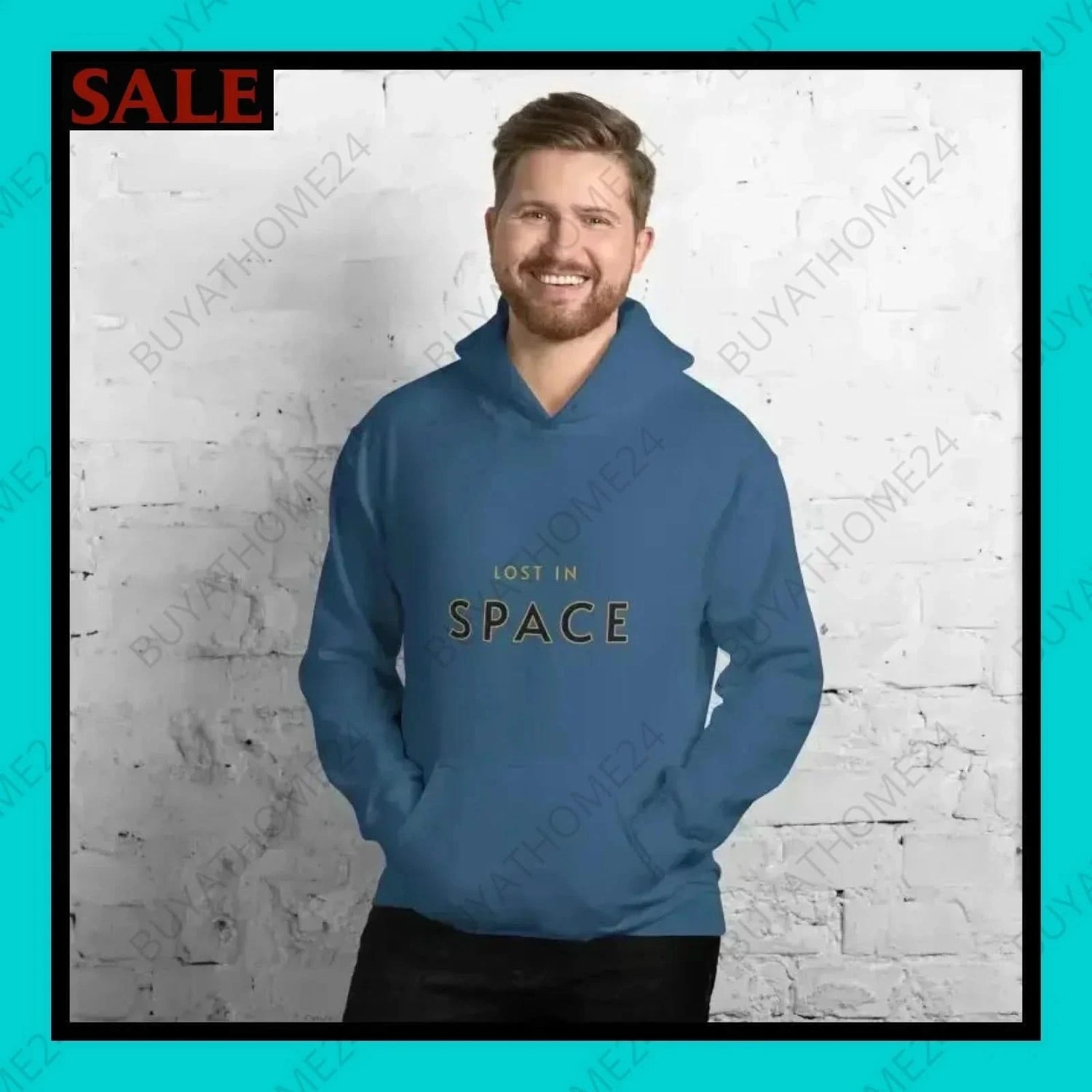 Herren Hoodie S-5XL - BUYATHOME24 - Hoodiedruck - GERMANY - HERRENMODE, Hoodie