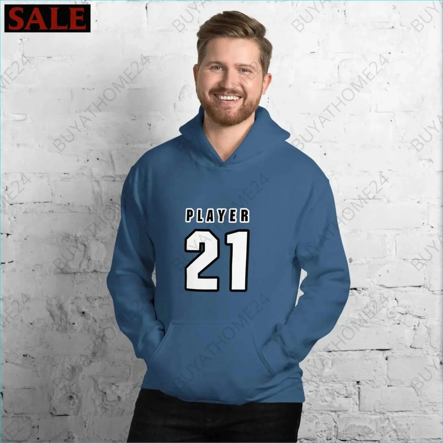 Herren Hoodie S-5XL - BUYATHOME24 - Hoodiedruck - GERMANY - HERRENMODE, Hoodie