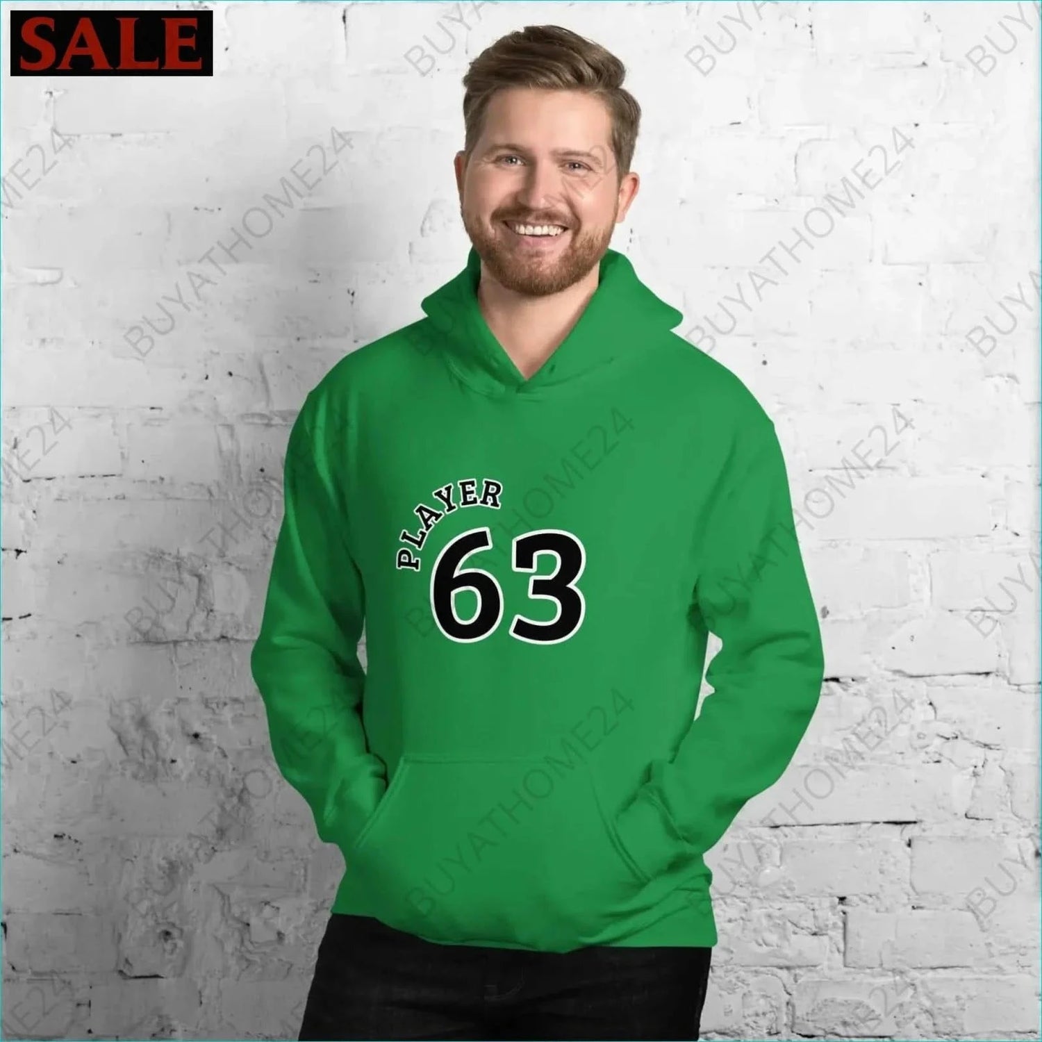 Herren Hoodie S-5XL - BUYATHOME24 - Hoodiedruck - GERMANY - HERRENMODE, Hoodie