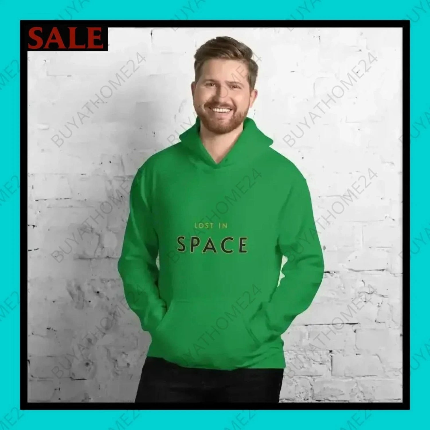 Herren Hoodie S-5XL - BUYATHOME24 - Hoodiedruck - GERMANY - HERRENMODE, Hoodie