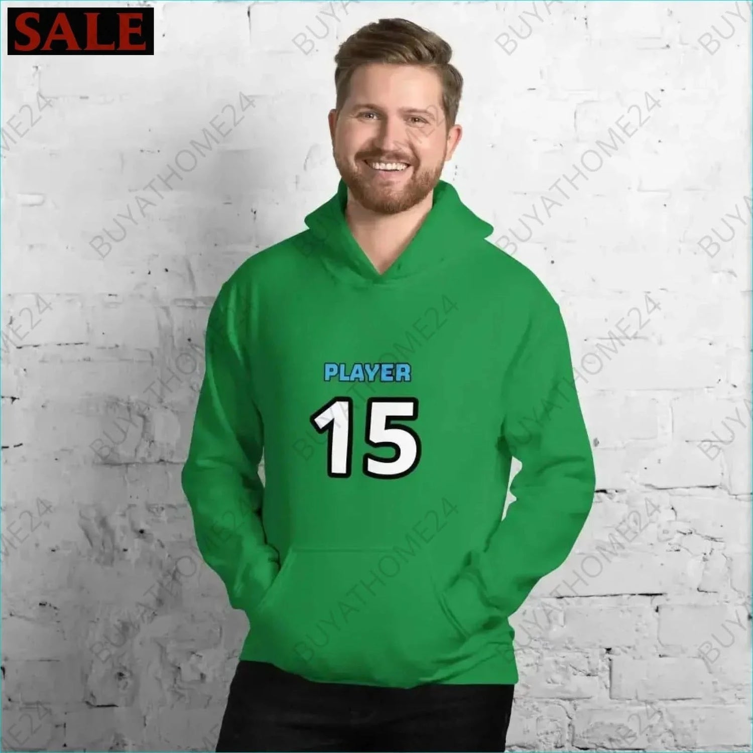 Herren Hoodie S-5XL - BUYATHOME24 - Hoodiedruck - GERMANY - HERRENMODE, Hoodie