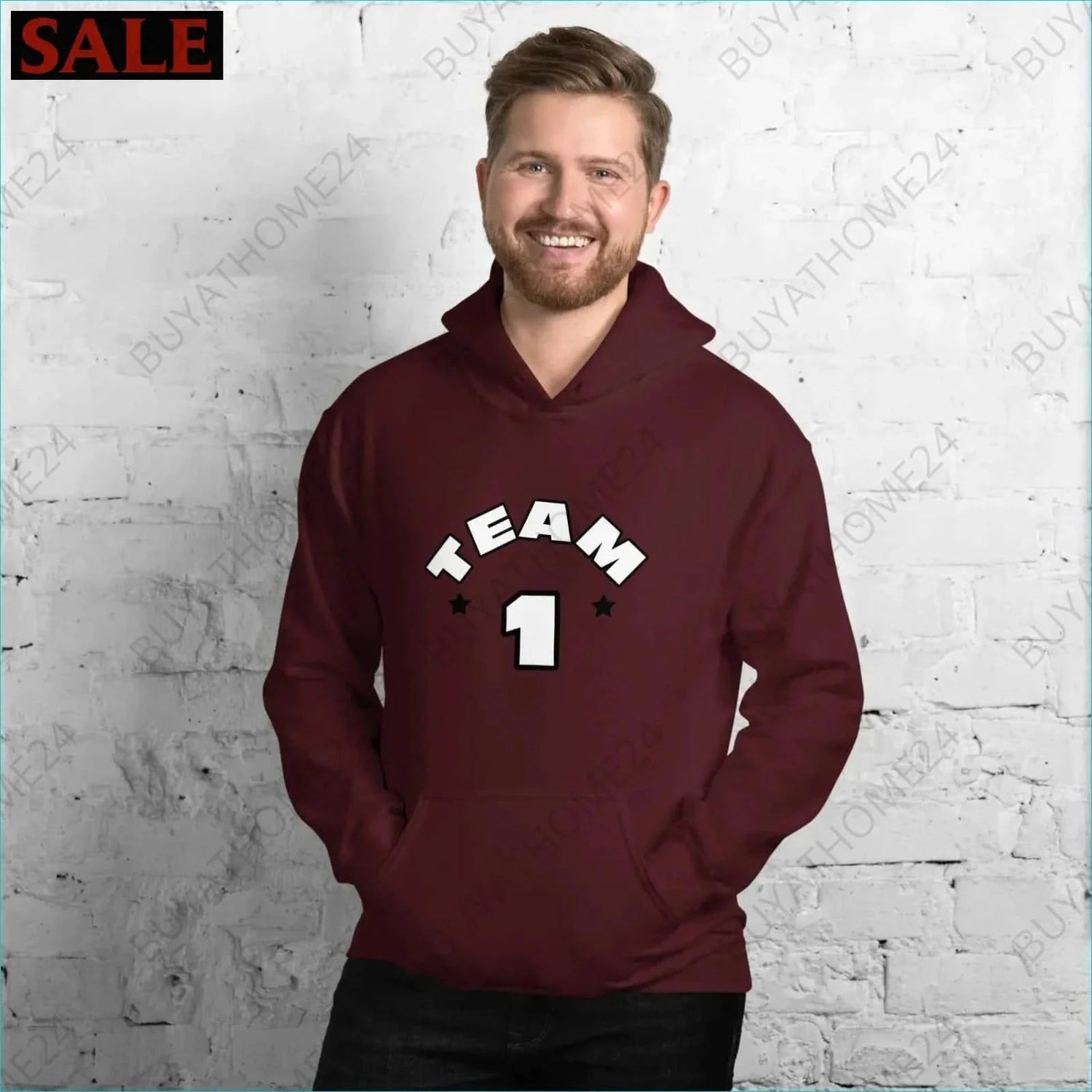 Herren Hoodie S-5XL - BUYATHOME24 - Hoodiedruck - GERMANY - HERRENMODE, Hoodie