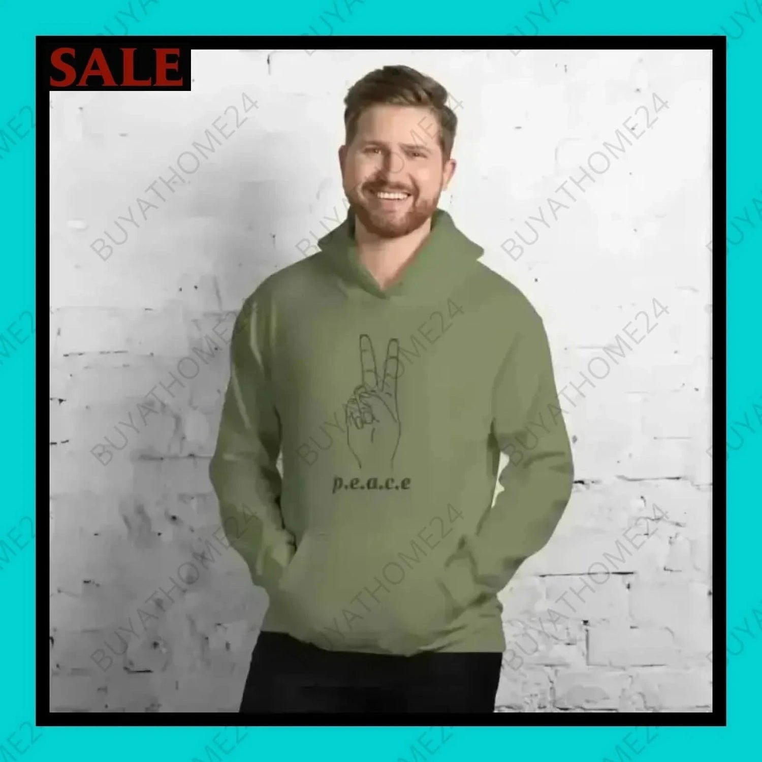 Herren Hoodie S-5XL - BUYATHOME24 - Hoodiedruck - GERMANY - HERRENMODE, Hoodie, YOUR STYLE