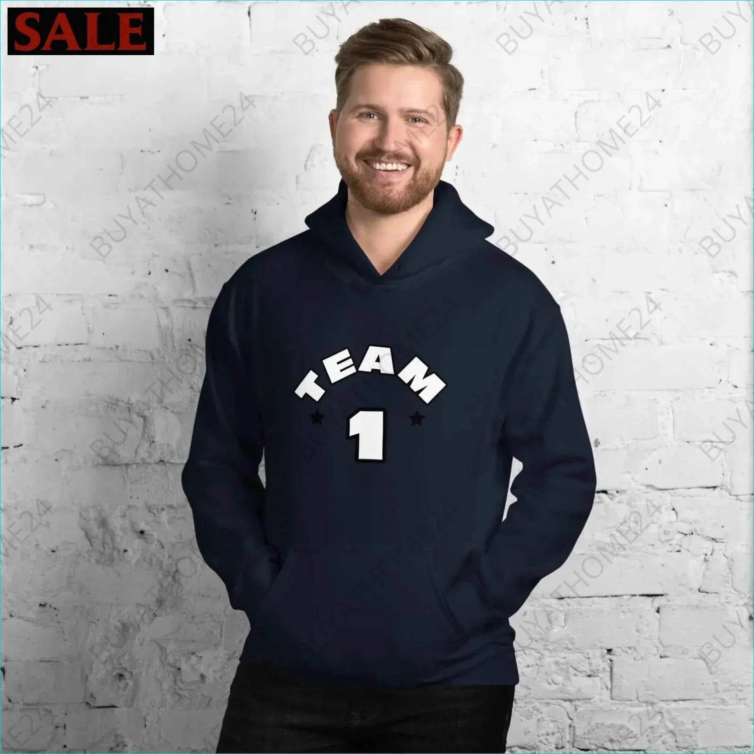 Herren Hoodie S-5XL - BUYATHOME24 - Hoodiedruck - GERMANY - HERRENMODE, Hoodie