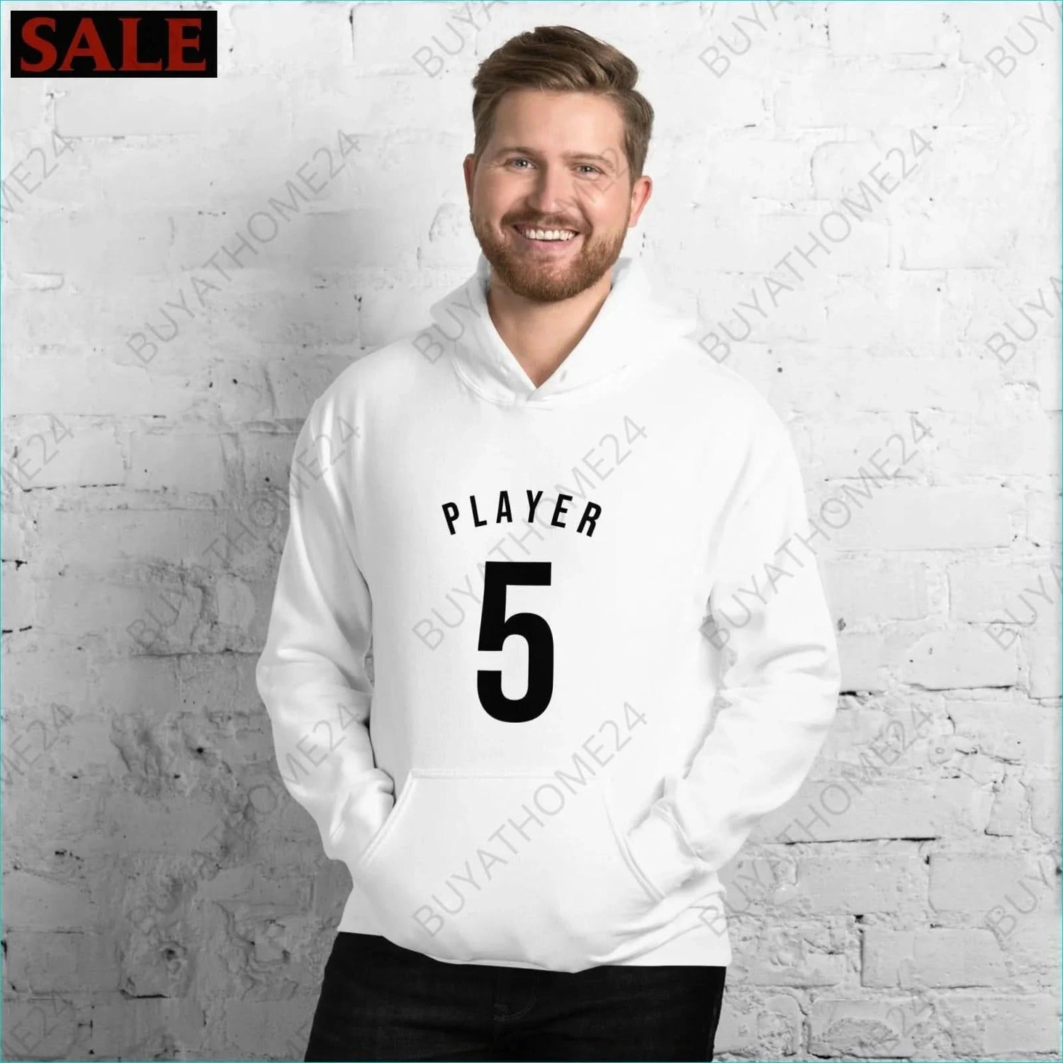 Herren Hoodie S-5XL - BUYATHOME24 - Hoodiedruck - GERMANY - HERRENMODE, Hoodie