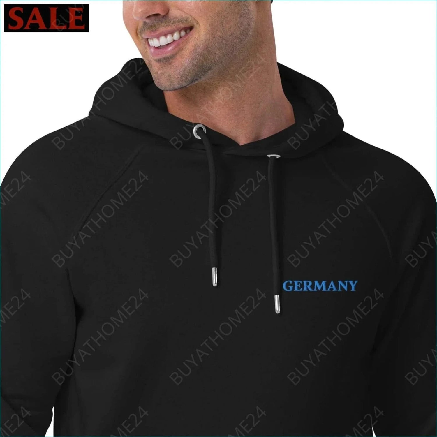 Herren Hoodie XS-3XL - BUYATHOME24 - bestickt - GERMANY - HERRENMODE, Hoodie, YOUR STYLE