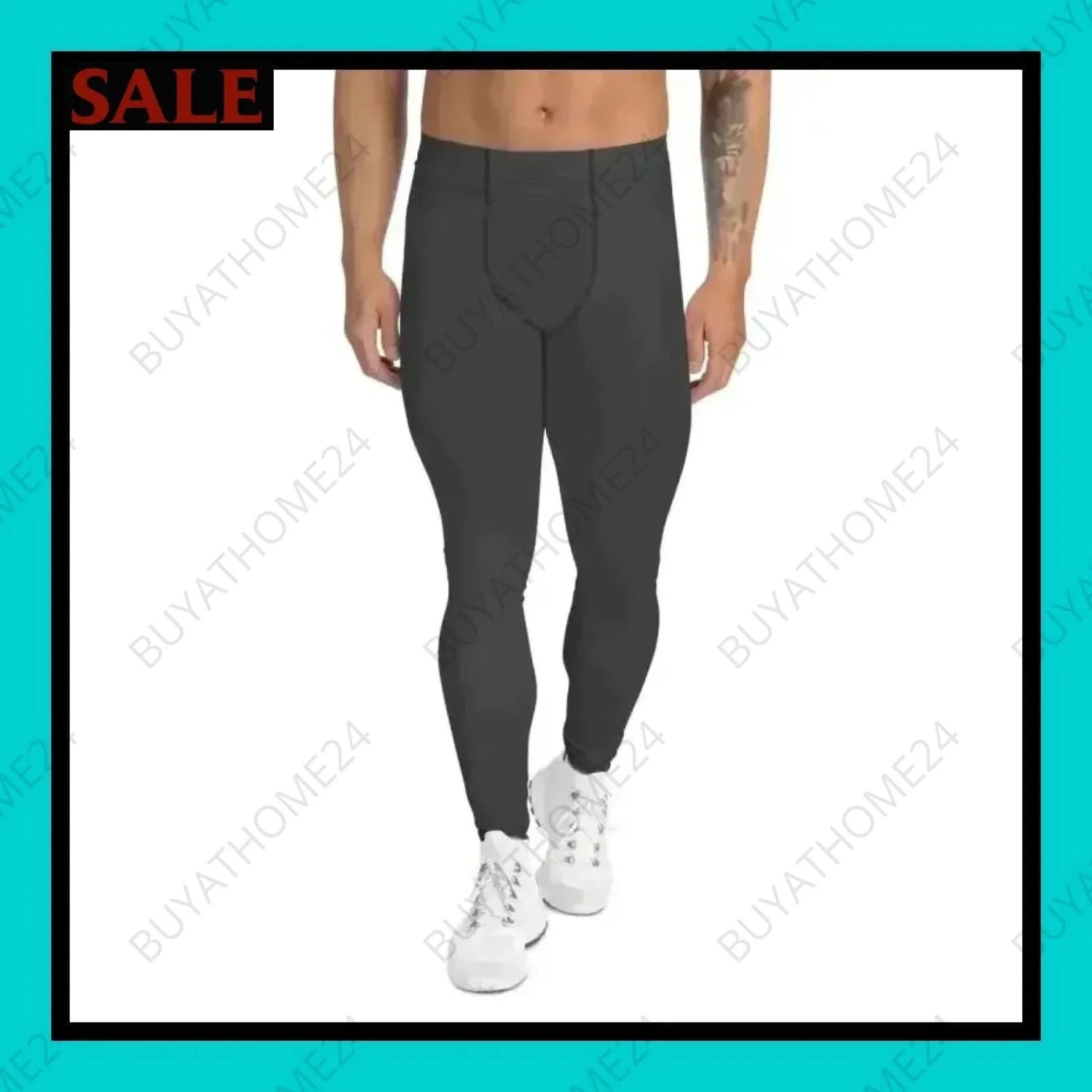 Herren Leggings XS-3XL - BUYATHOME24 - Textildruck - GERMANY - HERRENMODE, Leggings