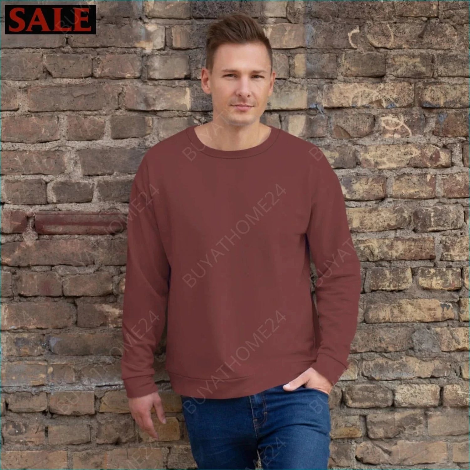 Herren Pullover XS-3XL - BUYATHOME24 - Textildruck - GERMANY - HERRENMODE, Pullover