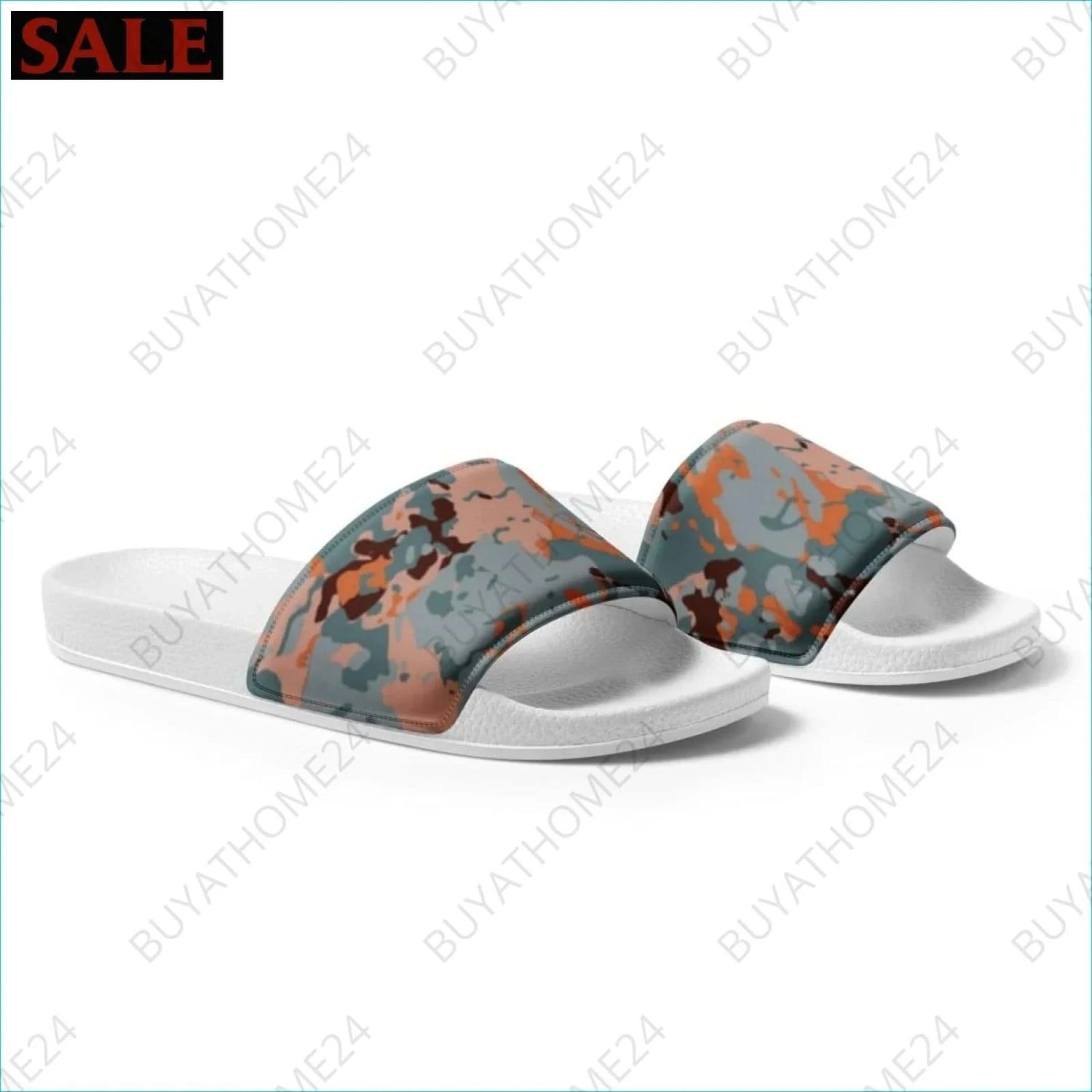 Herren Schlappen 39-47 - BUYATHOME24 - Kunstleder Druck - GERMANY - Schlappen, SCHUHE