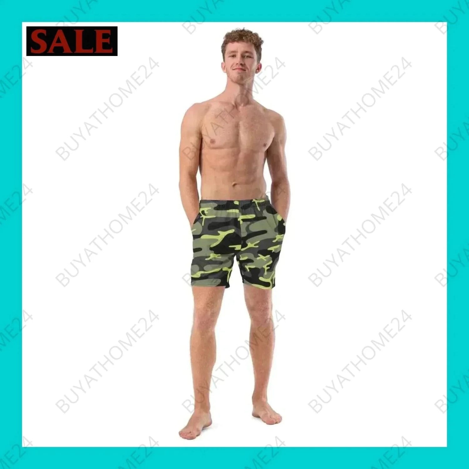 Herren Schwimmhose 2XS-6XL - BUYATHOME24 - Textildruck - GERMANY - HERRENMODE, Schwimmhose