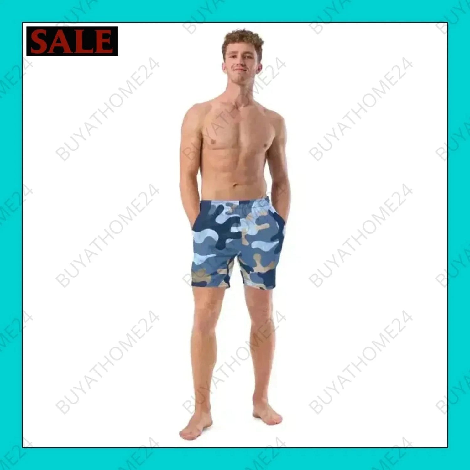 Herren Schwimmhose 2XS-6XL - BUYATHOME24 - Textildruck - GERMANY - HERRENMODE, Schwimmhose