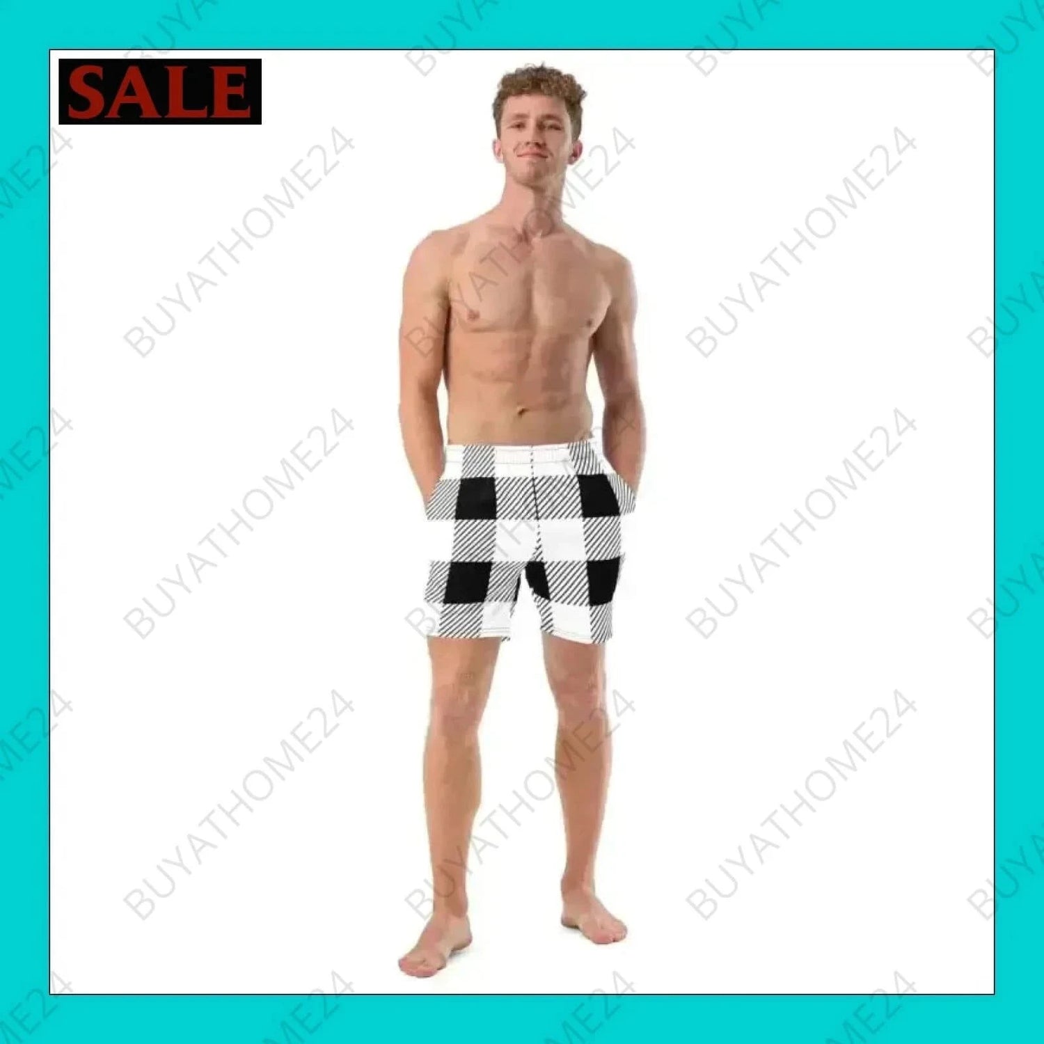 Herren Schwimmhose 2XS-6XL - BUYATHOME24 - Textildruck - GERMANY - HERRENMODE, Schwimmhose