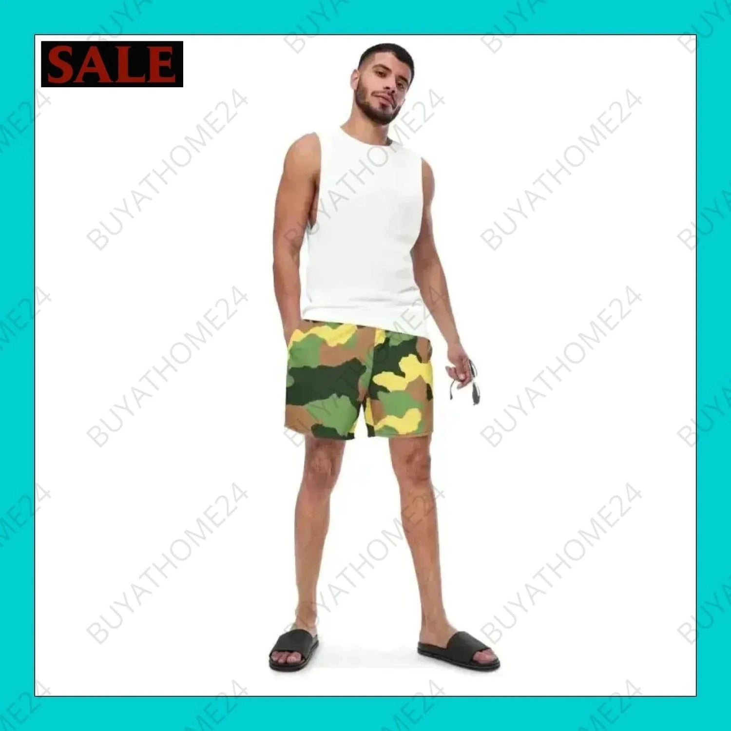 Herren Schwimmhose 2XS-6XL - BUYATHOME24 - Textildruck - GERMANY - HERRENMODE, Schwimmhose