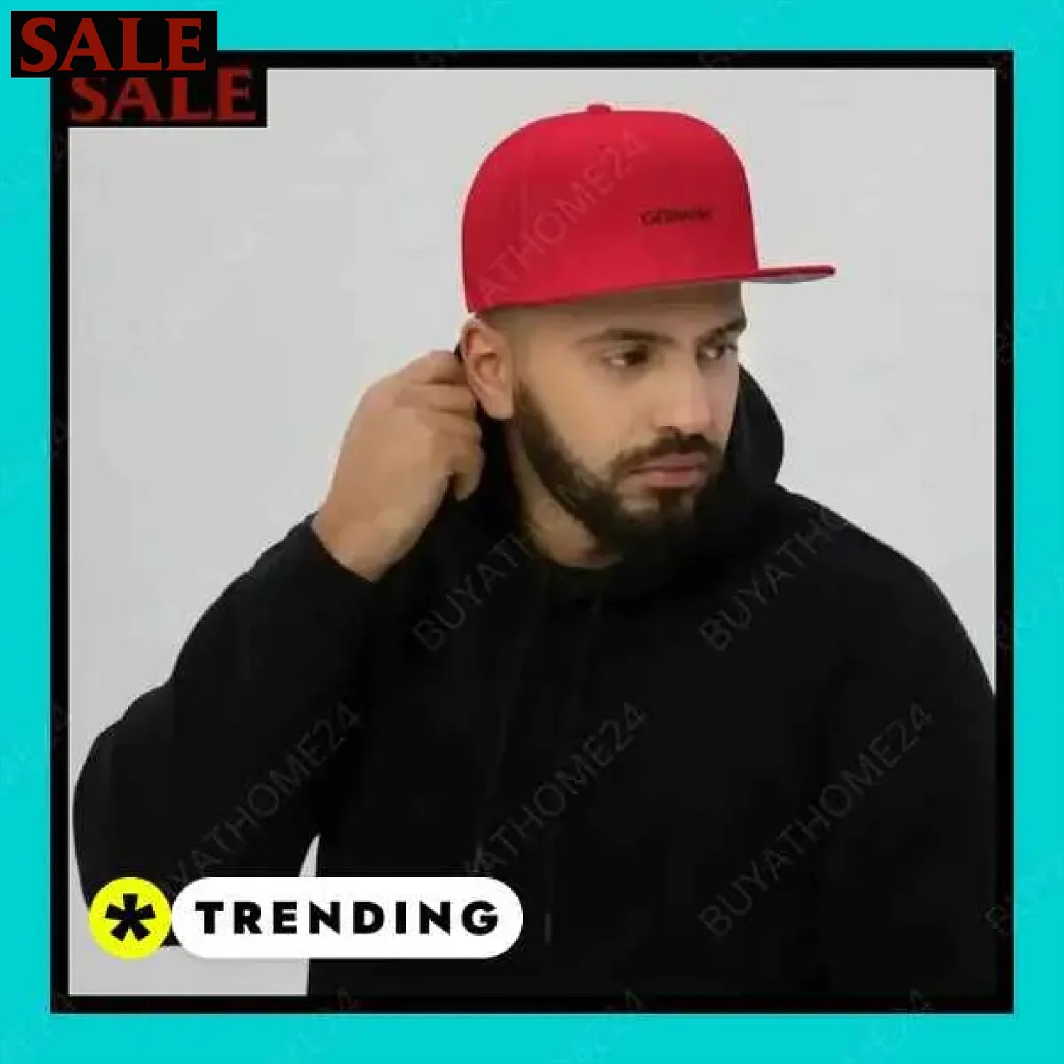 Herren Snapback Cap für Damen und Herren mit stylischem Design  Textildruck BUYATHOME24, T-Shirts BUYATHOME24, Hoodies BUYATHOME24,  Hosen BUYATHOME24, Jacken BUYATHOME24, Schuhe BUYATHOME24