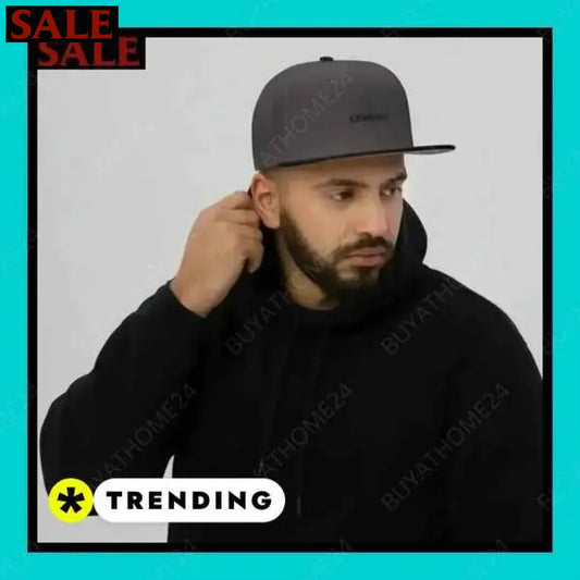 Herren Snapback Cap für Damen und Herren mit stylischem Design  Textildruck BUYATHOME24, T-Shirts BUYATHOME24, Hoodies BUYATHOME24,  Hosen BUYATHOME24, Jacken BUYATHOME24, Schuhe BUYATHOME24