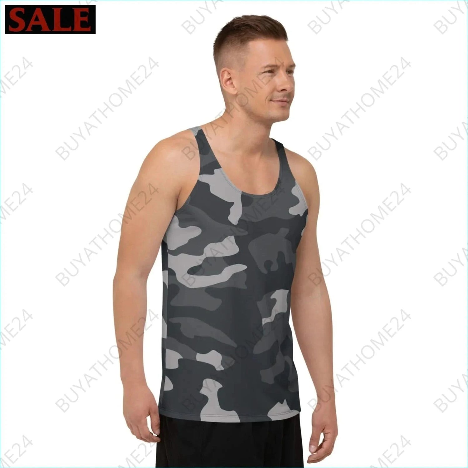 Herren Sport Tank Top XS-2XL - BUYATHOME24 - Textildruck - GERMANY - HERRENMODE, Sport Tank Top