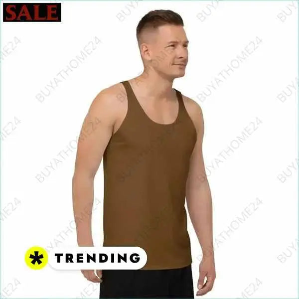 Unisex Sport Tanktop von BUYATHOME24, atmungsaktiv und elastisch, in XS bis 2XL, ideal für Sport und Freizeit, auf Textildruck.