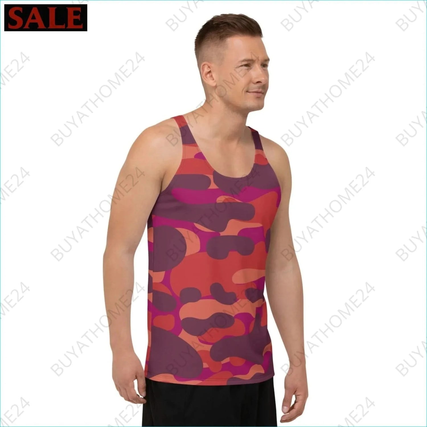 Herren Sport Tank Top XS-2XL - BUYATHOME24 - Textildruck - GERMANY - HERRENMODE, Sport Tank Top