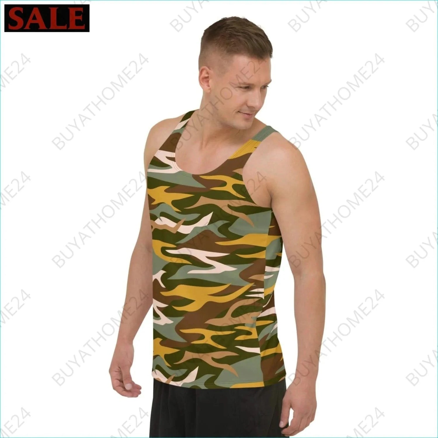 Herren Sport Tank Top XS-2XL - BUYATHOME24 - Textildruck - GERMANY - HERRENMODE, Sport Tank Top