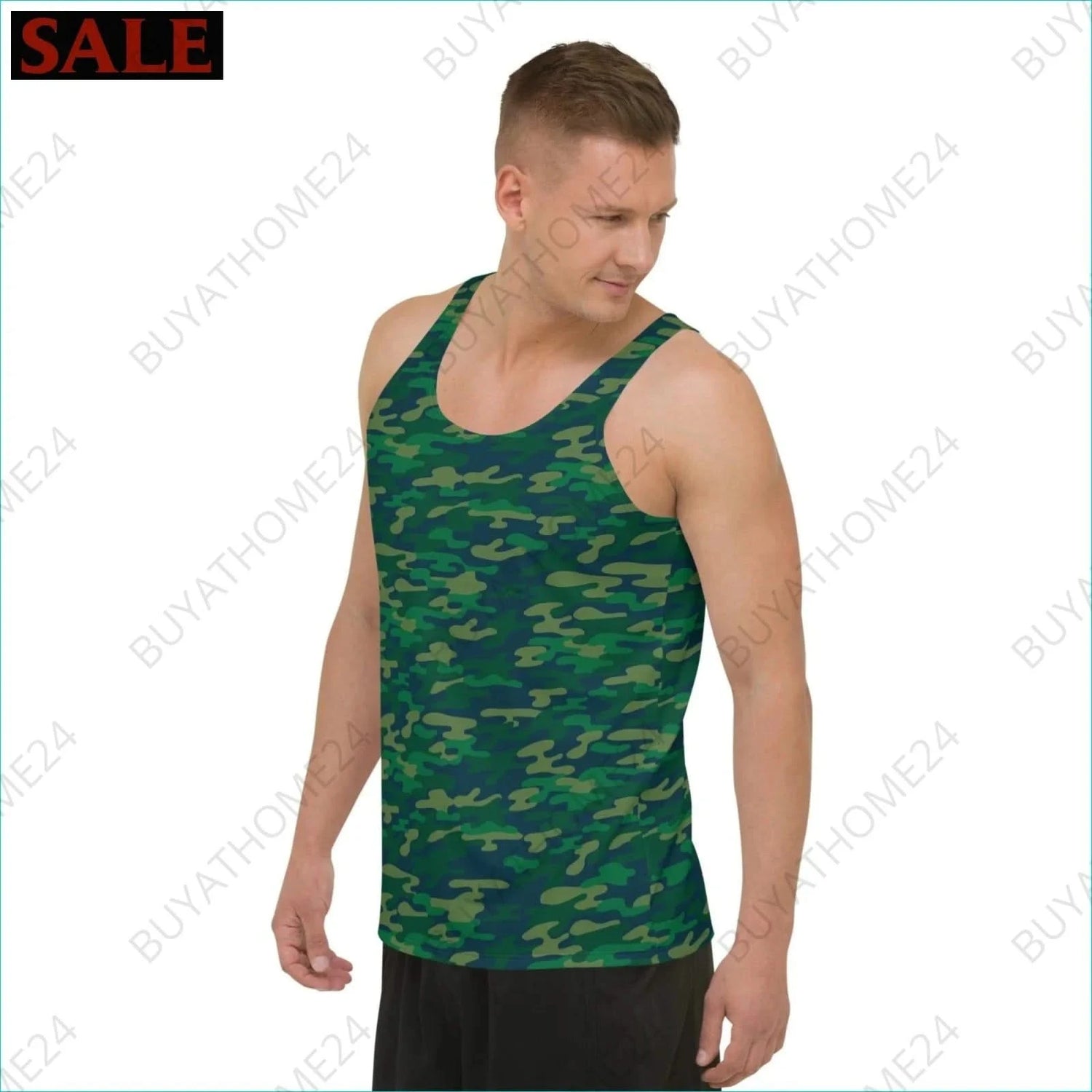 Herren Sport Tank Top XS-2XL - BUYATHOME24 - Textildruck - GERMANY - HERRENMODE, Sport Tank Top