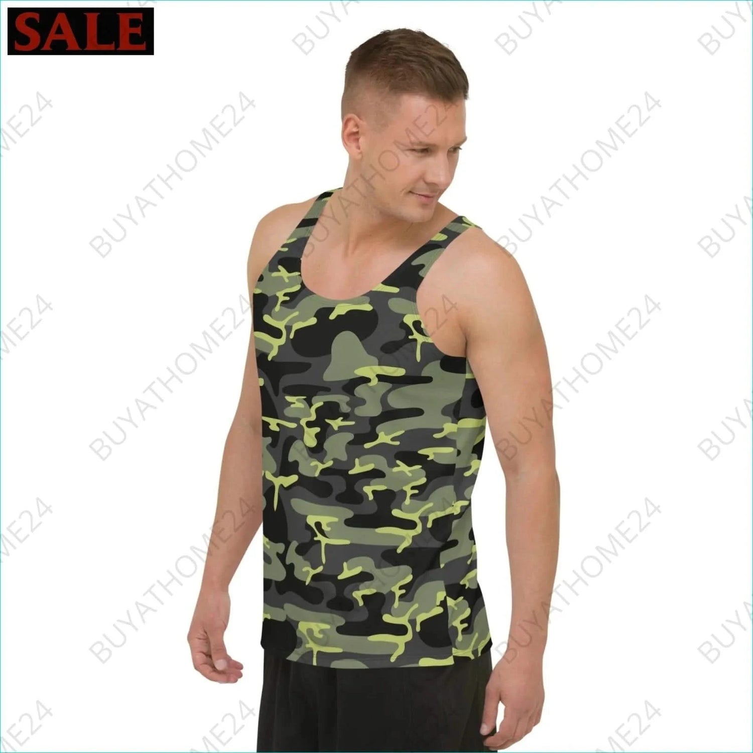 Herren Sport Tank Top XS-2XL - BUYATHOME24 - Textildruck - GERMANY - HERRENMODE, Sport Tank Top