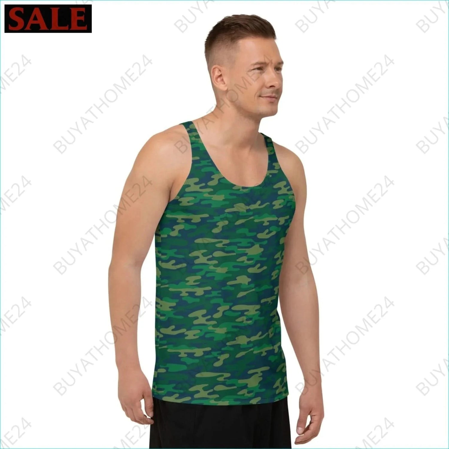 Herren Sport Tank Top XS-2XL - BUYATHOME24 - Textildruck - GERMANY - HERRENMODE, Sport Tank Top