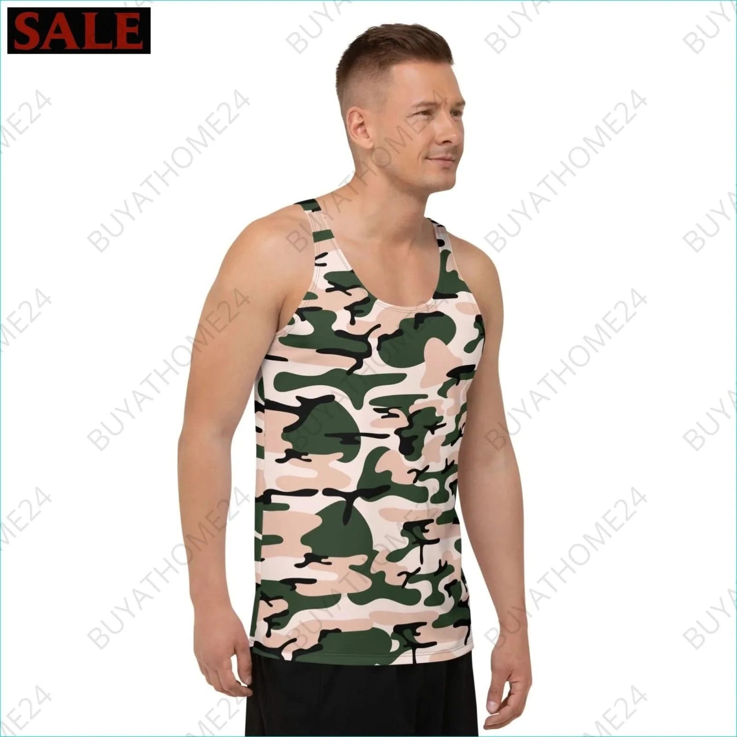 Herren Sport Tank Top XS-2XL - BUYATHOME24 - Textildruck - GERMANY - HERRENMODE, Sport Tank Top