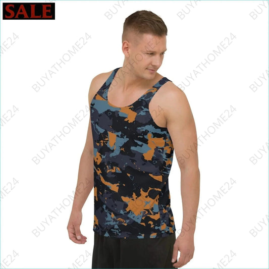 Herren Sport Tank Top XS-2XL - BUYATHOME24 - Textildruck - GERMANY - HERRENMODE, Sport Tank Top