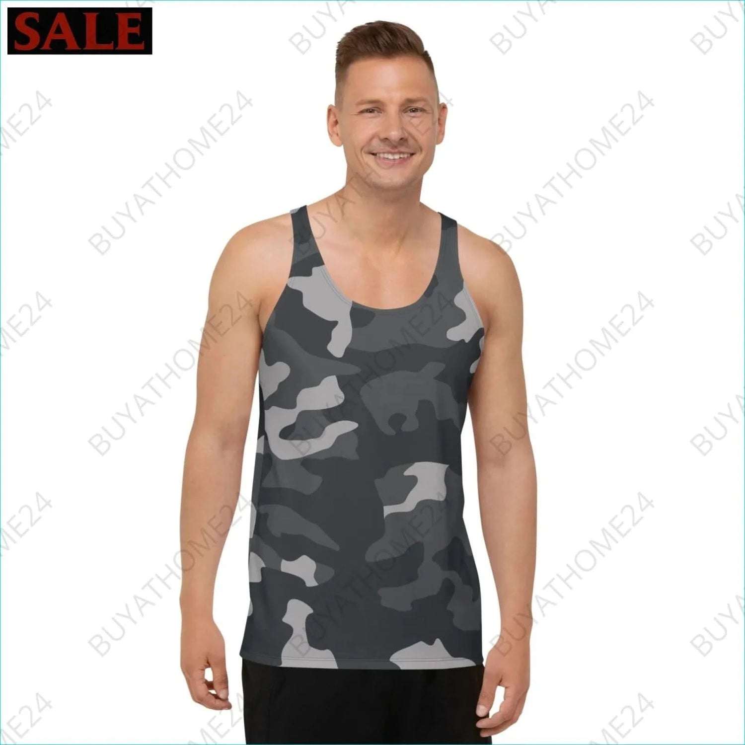 Herren Sport Tank Top XS-2XL - BUYATHOME24 - Textildruck - GERMANY - HERRENMODE, Sport Tank Top