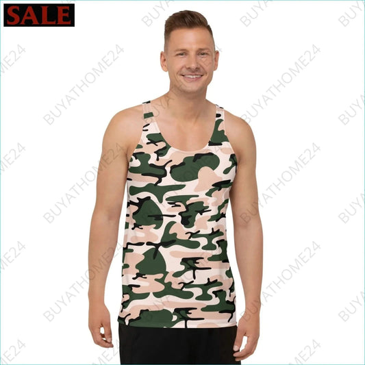 Herren Sport Tank Top XS-2XL - BUYATHOME24 - Textildruck - GERMANY - HERRENMODE, Sport Tank Top