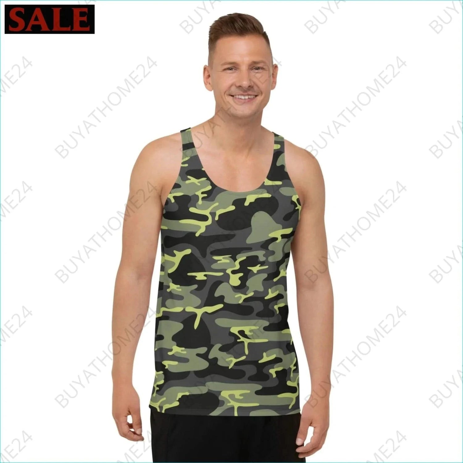 Herren Sport Tank Top XS-2XL - BUYATHOME24 - Textildruck - GERMANY - HERRENMODE, Sport Tank Top