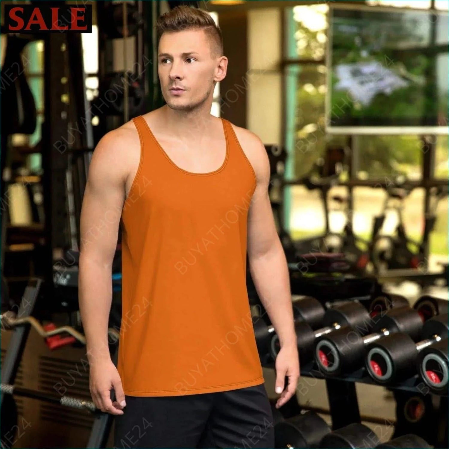 Herren Sport Tank Top XS-2XL - BUYATHOME24 - Textildruck - GERMANY - HERRENMODE, Sport Tank Top