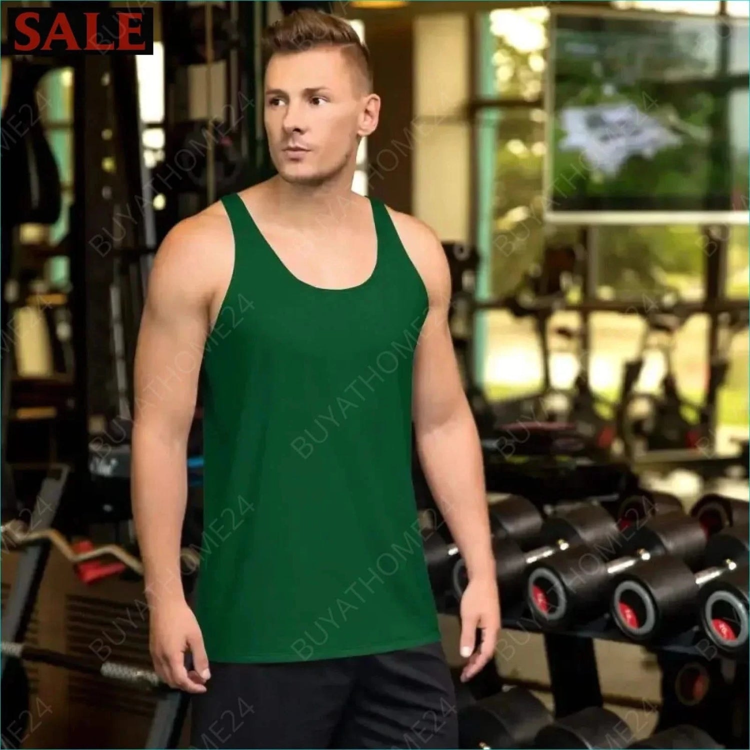 Herren Sport Tank Top XS-2XL - BUYATHOME24 - Textildruck - GERMANY - HERRENMODE, Sport Tank Top