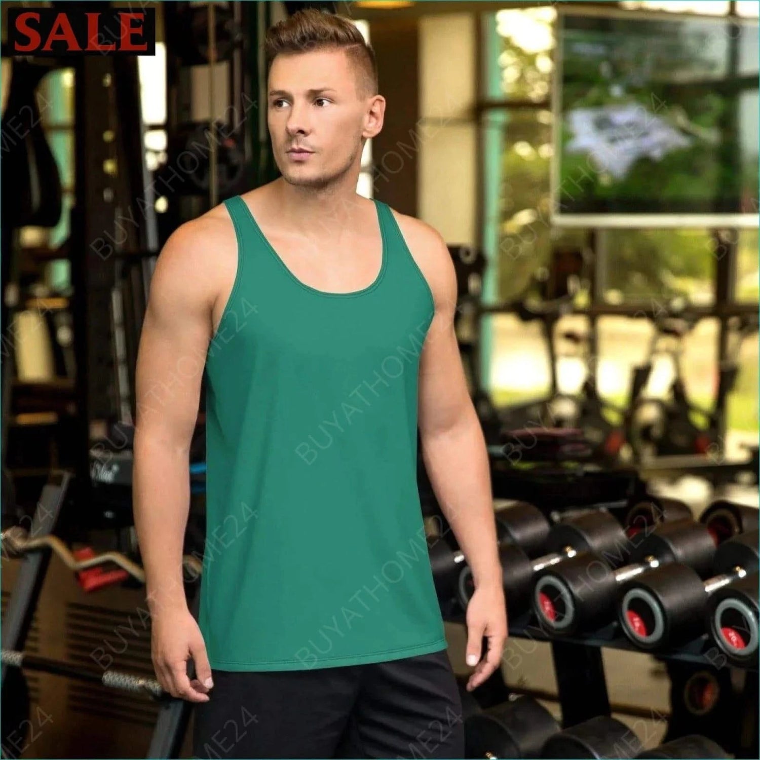 Herren Sport Tank Top XS-2XL - BUYATHOME24 - Textildruck - GERMANY - HERRENMODE, Sport Tank Top