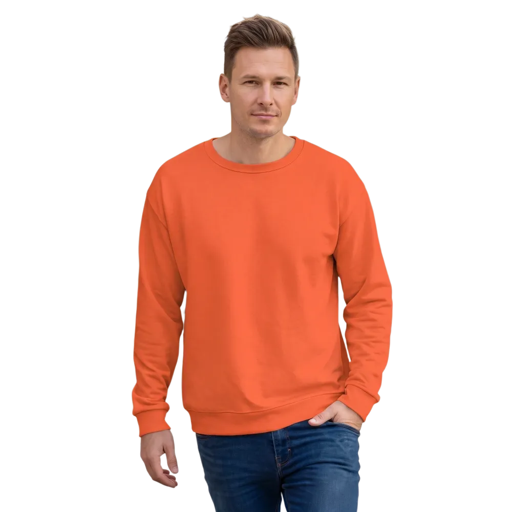 Unisex Herren Sweatshirt aus Fleece in Größe XS bis 3XL, bequemer Pullover in dunkler Farbe, lässiges Design von BUYATHOME24
