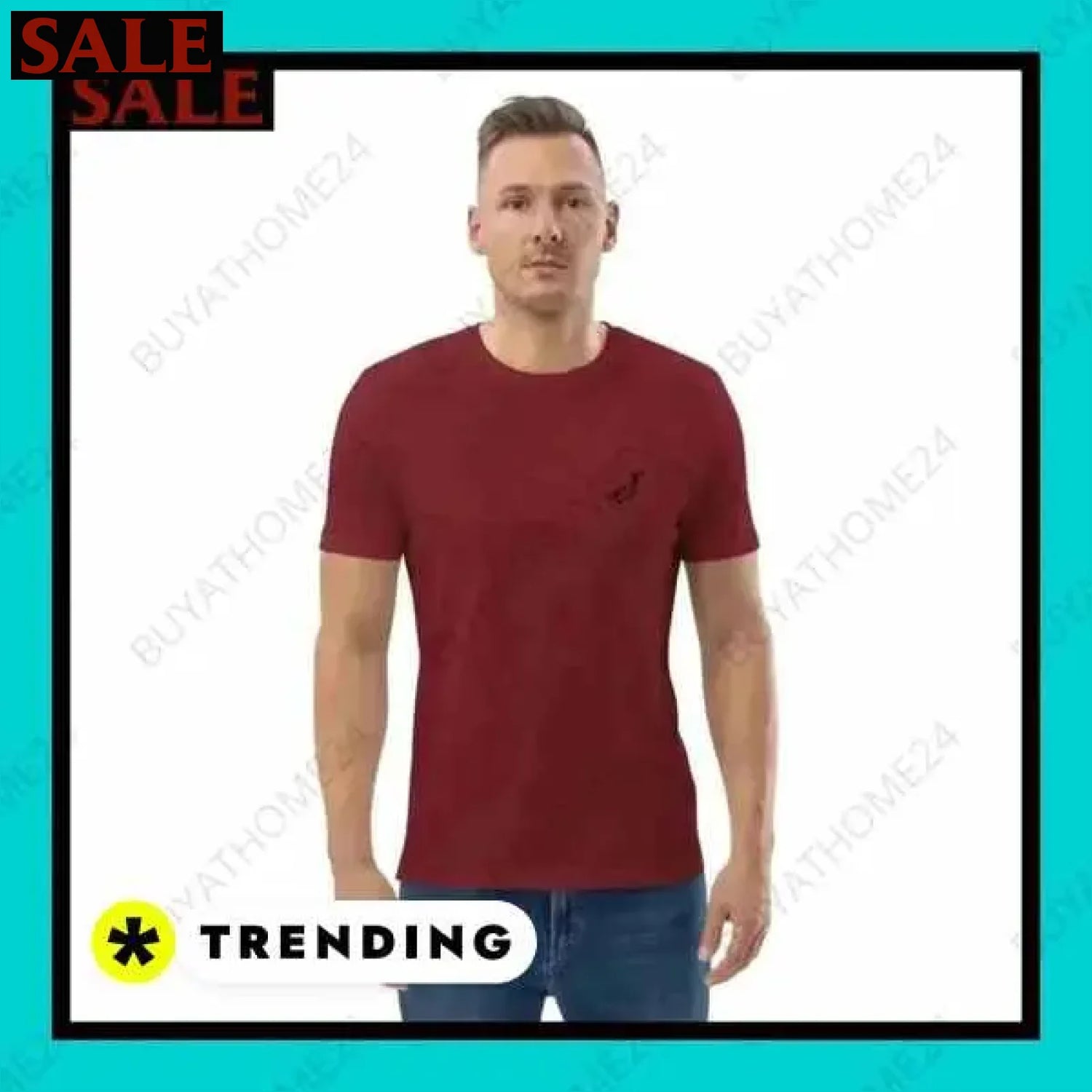 Herren T-Shirt aus Baumwolle bei BuyAtHome24 für jeden Anlass  Textildruck BUYATHOME24, T-Shirts BUYATHOME24, Hoodies BUYATHOME24,  Hosen BUYATHOME24, Jacken BUYATHOME24, Schuhe BUYATHOME24