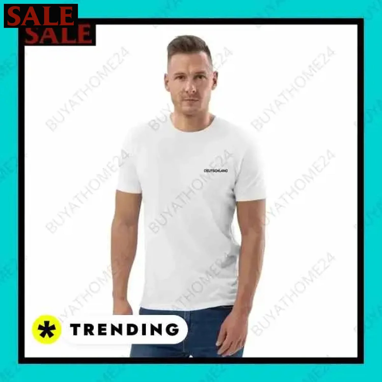 Herren T-Shirt aus Baumwolle bei BuyAtHome24 kaufen  Textildruck BUYATHOME24, T-Shirts BUYATHOME24, Hoodies BUYATHOME24,  Hosen BUYATHOME24, Jacken BUYATHOME24, Schuhe BUYATHOME24