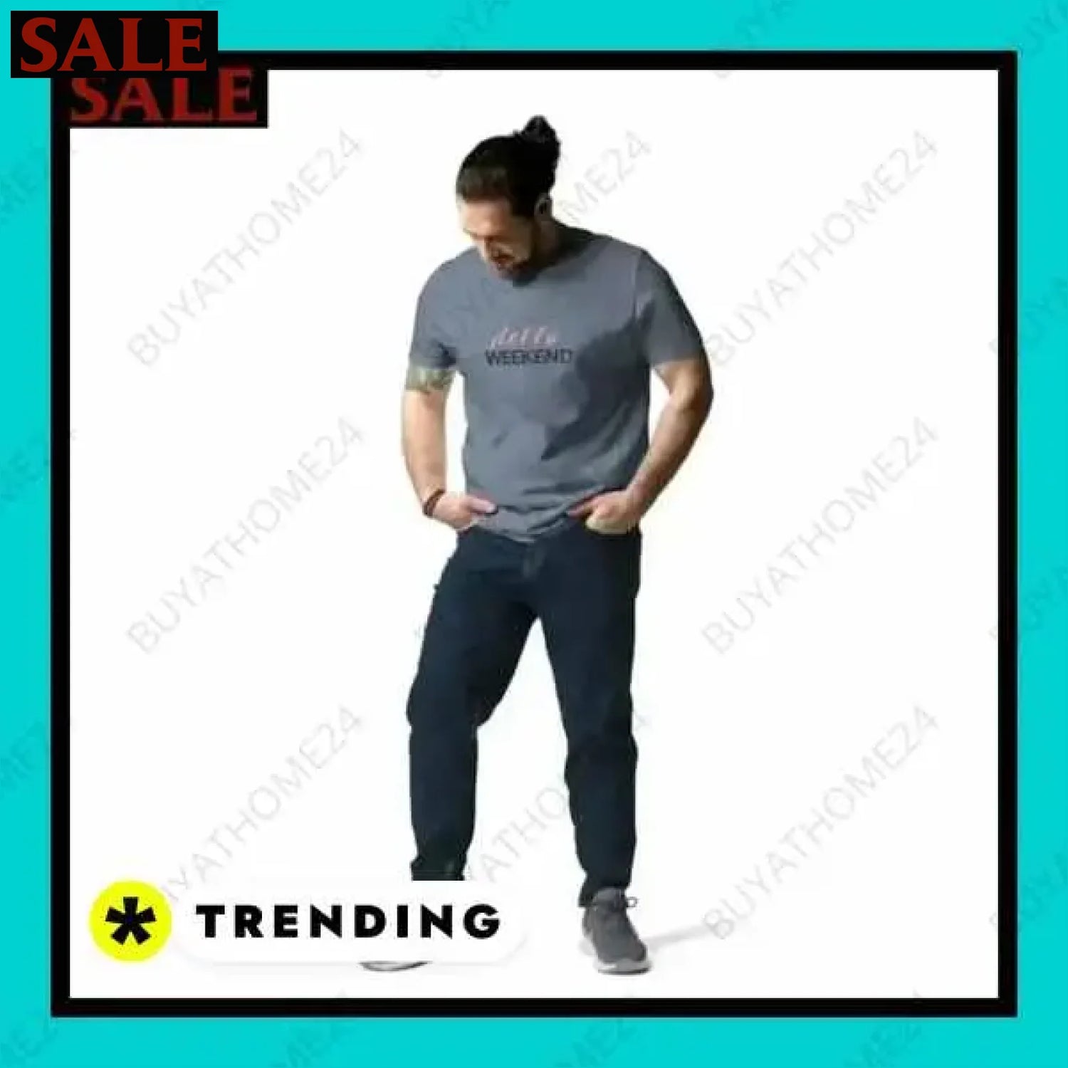 Herren T-Shirt aus Baumwolle für zeitlosen Stil und Komfort  Textildruck BUYATHOME24, T-Shirts BUYATHOME24, Hoodies BUYATHOME24,  Hosen BUYATHOME24, Jacken BUYATHOME24, Schuhe BUYATHOME24