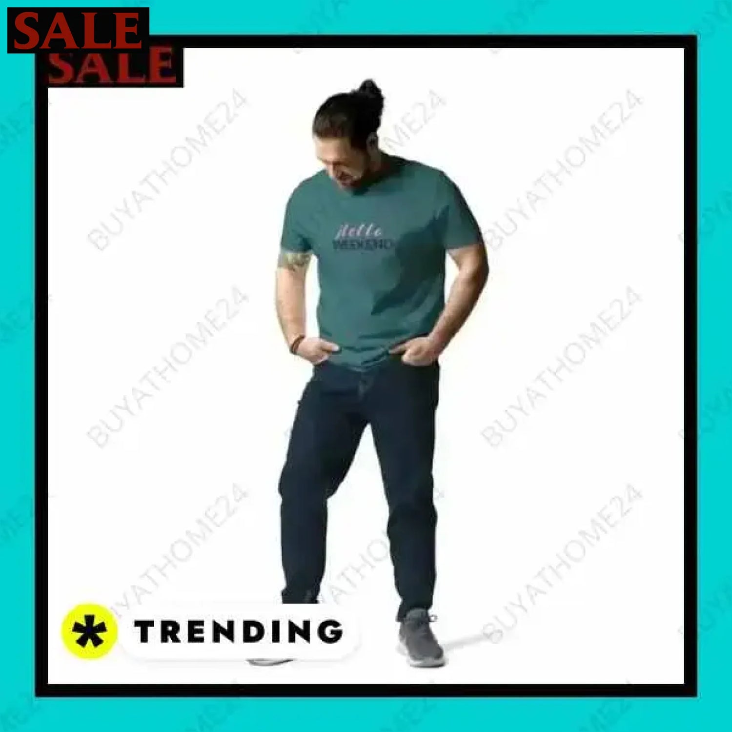 Herren T-Shirt aus Baumwolle für zeitlosen Stil und Komfort  Textildruck BUYATHOME24, T-Shirts BUYATHOME24, Hoodies BUYATHOME24,  Hosen BUYATHOME24, Jacken BUYATHOME24, Schuhe BUYATHOME24