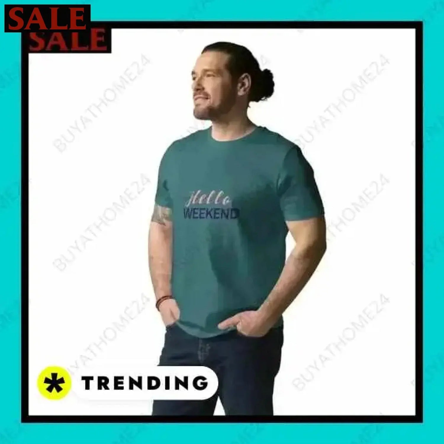 SALE % Rundhalsshirts I Kurzarm Grafik Unisex T-Shirt S-2XL BUYATHOME24®