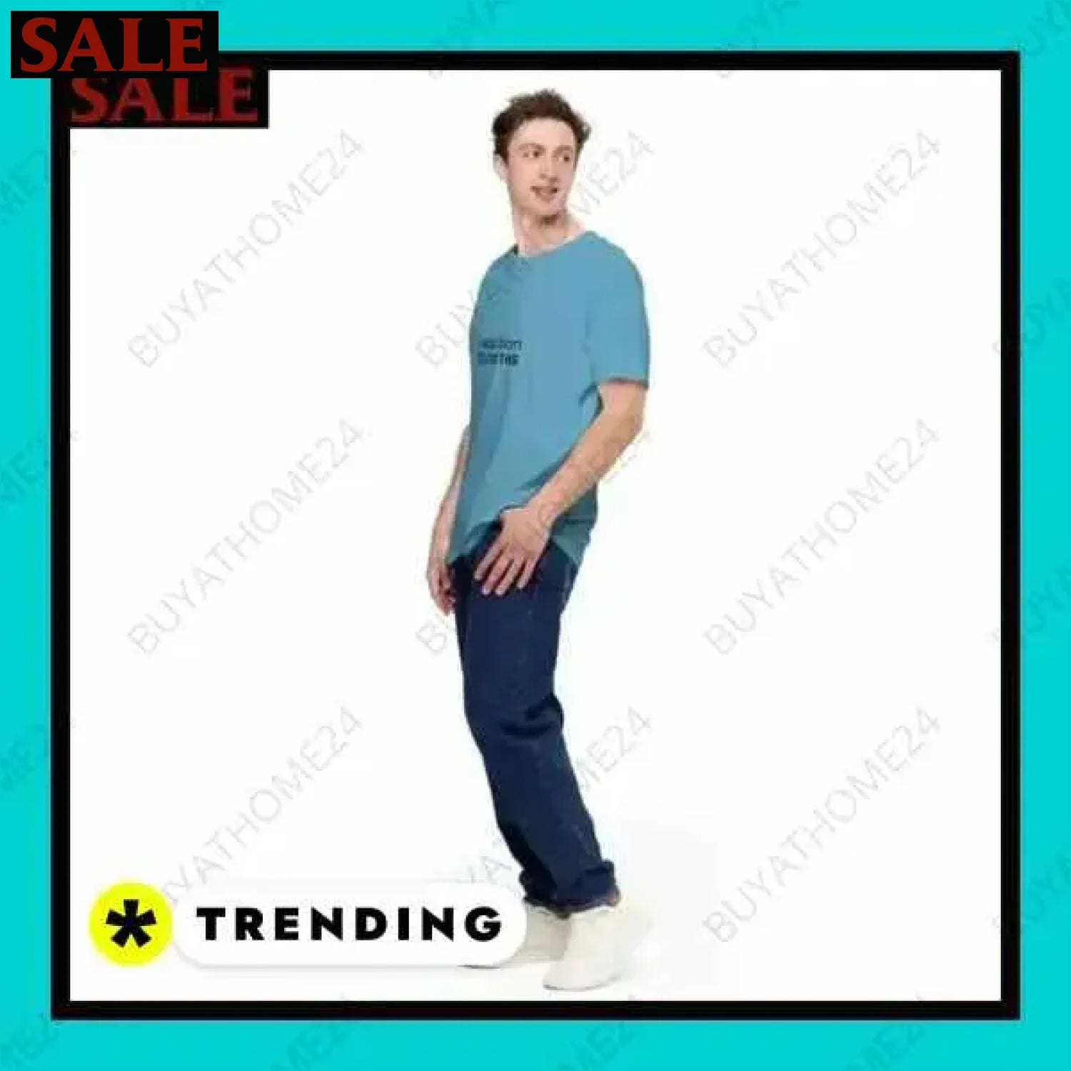 Herren T-Shirt aus Baumwolle in verschiedenen Größen bei buyathome24 i herren  Textildruck BUYATHOME24, T-Shirts BUYATHOME24, Hoodies BUYATHOME24,  Hosen BUYATHOME24, Jacken BUYATHOME24, Schuhe BUYATHOME24