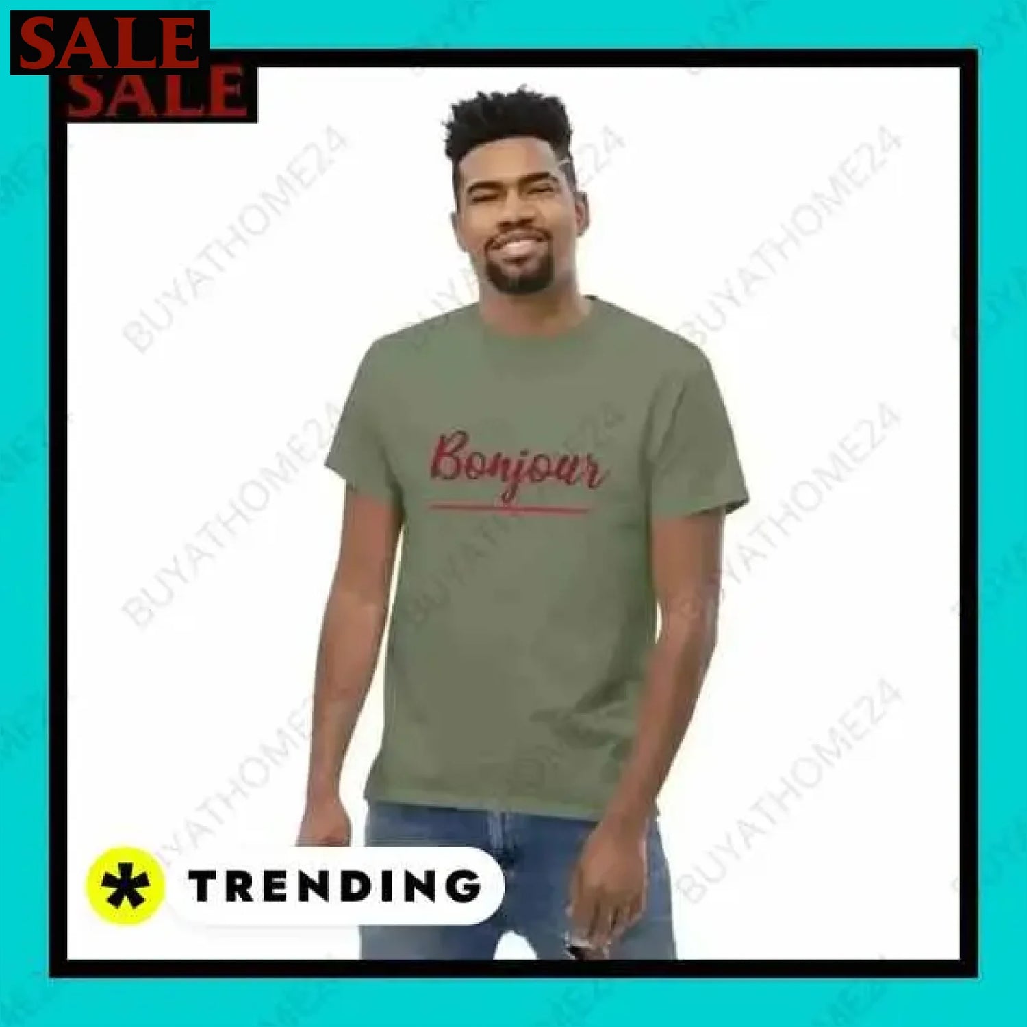 Herren T-Shirt aus Baumwolle in verschiedenen Größen für stilvollen Komfort  Textildruck BUYATHOME24, T-Shirts BUYATHOME24, Hoodies BUYATHOME24,  Hosen BUYATHOME24, Jacken BUYATHOME24, Schuhe BUYATHOME24