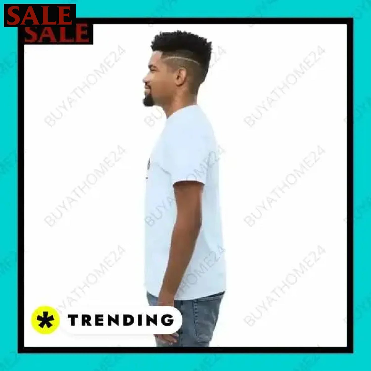 Herren T-Shirt aus Baumwolle in verschiedenen Größen für stilvollen Komfort  Textildruck BUYATHOME24, T-Shirts BUYATHOME24, Hoodies BUYATHOME24,  Hosen BUYATHOME24, Jacken BUYATHOME24, Schuhe BUYATHOME24