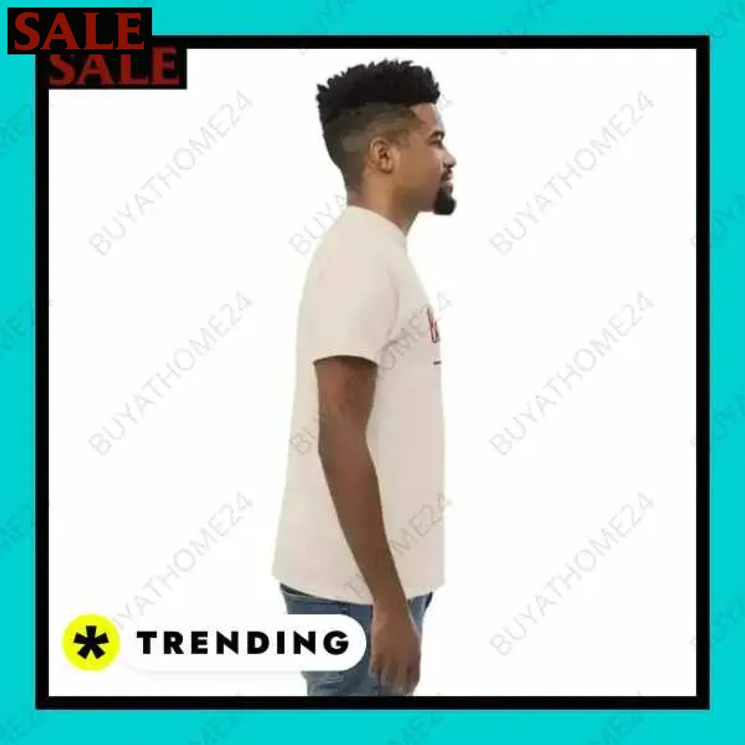 Herren T-Shirt aus Baumwolle in verschiedenen Größen für stilvollen Komfort  Textildruck BUYATHOME24, T-Shirts BUYATHOME24, Hoodies BUYATHOME24,  Hosen BUYATHOME24, Jacken BUYATHOME24, Schuhe BUYATHOME24