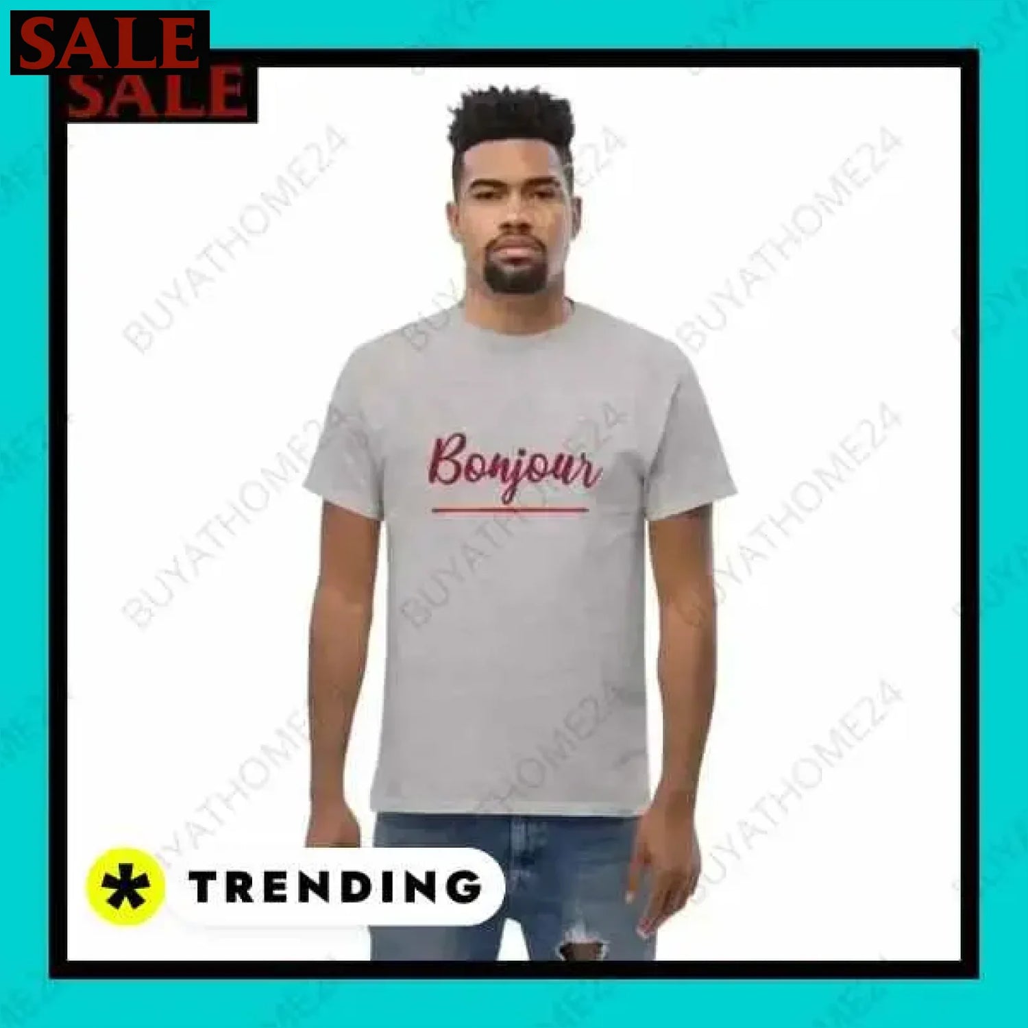 Herren T-Shirt aus Baumwolle in verschiedenen Größen für stilvollen Komfort  Textildruck BUYATHOME24, T-Shirts BUYATHOME24, Hoodies BUYATHOME24,  Hosen BUYATHOME24, Jacken BUYATHOME24, Schuhe BUYATHOME24