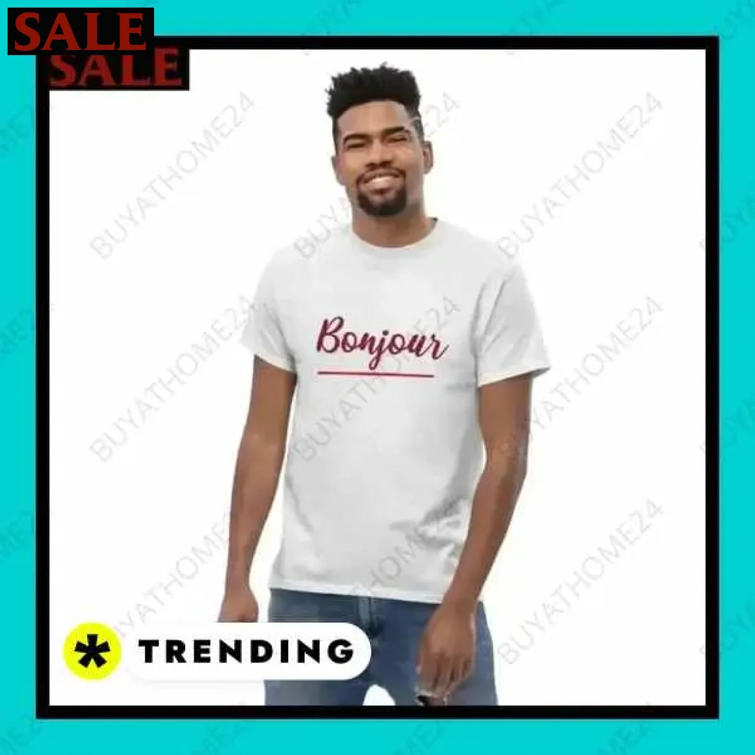 Herren T-Shirt aus Baumwolle in verschiedenen Größen für stilvollen Komfort  Textildruck BUYATHOME24, T-Shirts BUYATHOME24, Hoodies BUYATHOME24,  Hosen BUYATHOME24, Jacken BUYATHOME24, Schuhe BUYATHOME24