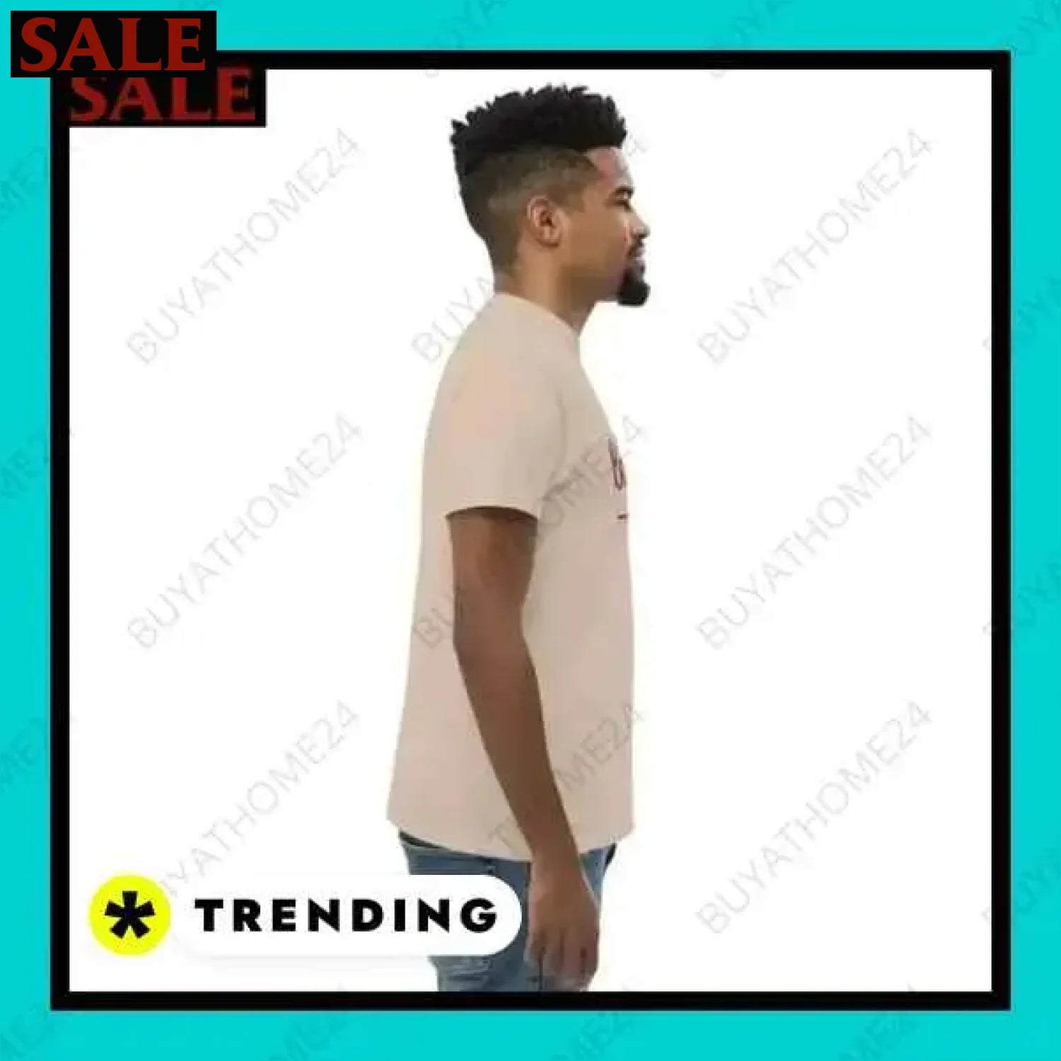 Herren T-Shirt aus Baumwolle in verschiedenen Größen für stilvollen Komfort  Textildruck BUYATHOME24, T-Shirts BUYATHOME24, Hoodies BUYATHOME24,  Hosen BUYATHOME24, Jacken BUYATHOME24, Schuhe BUYATHOME24
